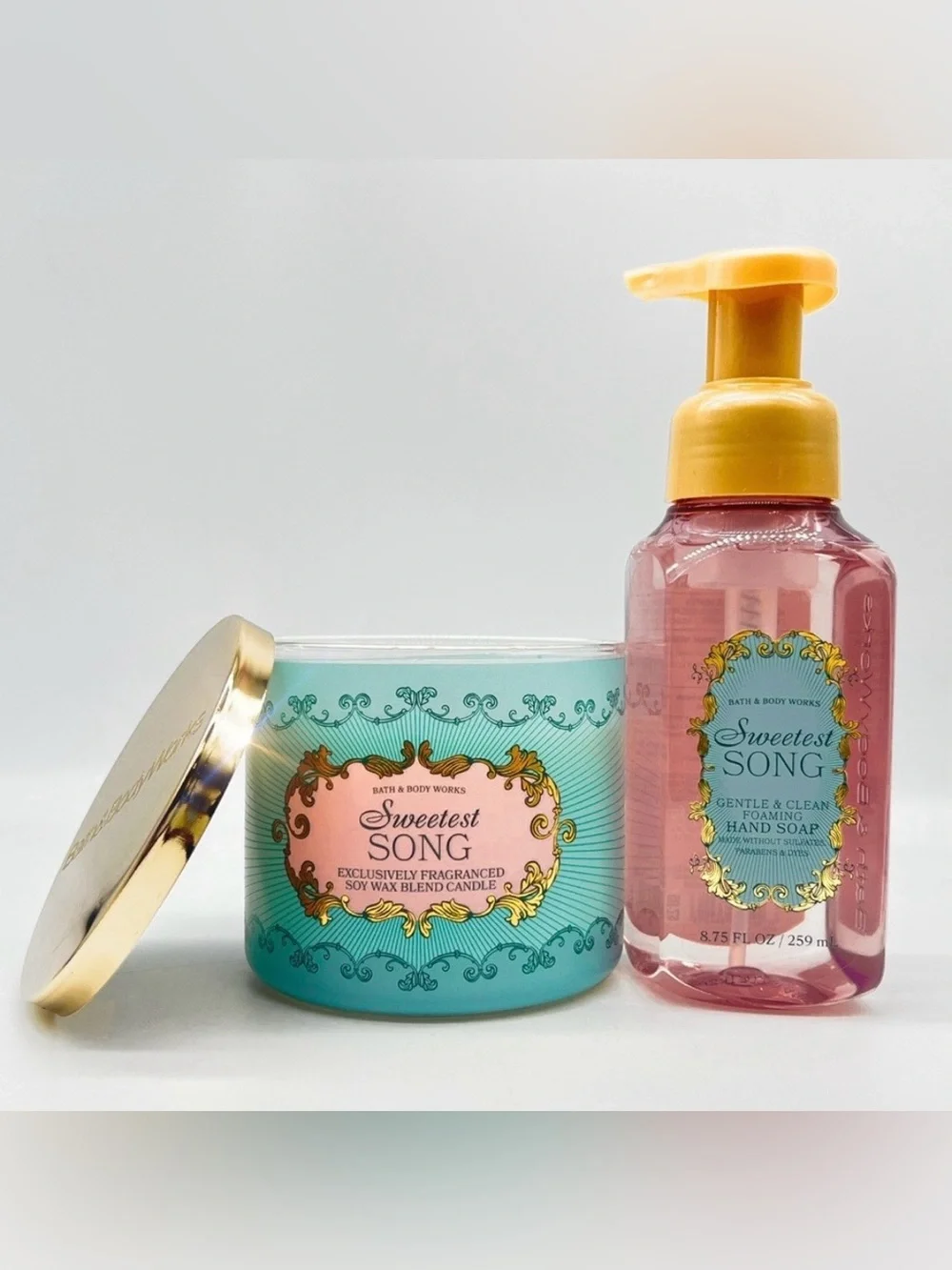 Bath & Body Works Sweetest Song 8 Pc Candle Wallflower Bow Gift Set
